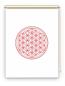 Preview: Rollo Blume des Lebens red  blanco - Sichtschutz Extartiqe